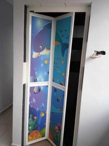 Toilet Bi-Fold Door