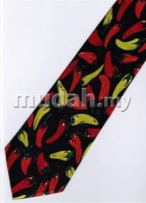 Red Yellow Green Chili Fancy Novelty Neck Tie