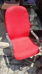 Red High Back Roller Chair TX258