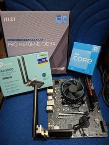 i3 12100f mobo msi fullset ram 8gb wifi 6