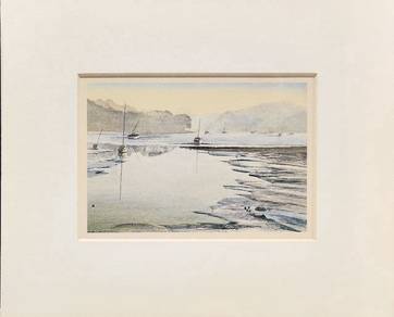 RM38 – “Sailboats at Low Tide” Framed Print📢