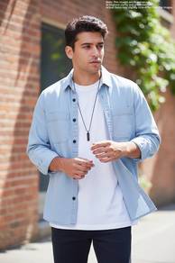 H&M Korean-Inspired Light Blue Shirt | Summer Look
