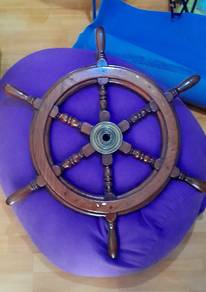 Vintage ship steering wheel