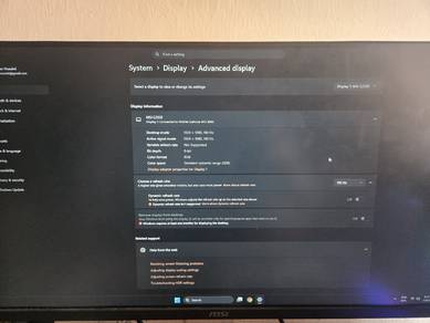 MSI G255F monitor