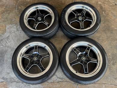 Rim second 16 weld racing siap tayar vios myvi gn2