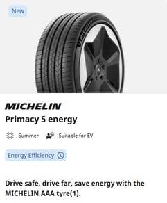 235 55 19 michelin PRIMACY 5  ENERGY 2026 NEW
