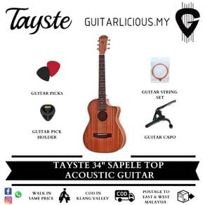 Tayste 34" 1/2 (Half Size) Travel Acoustic Guitar