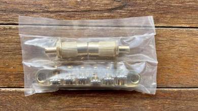 Gold Roller Tune-O-Matic Bridge with Studs For LP