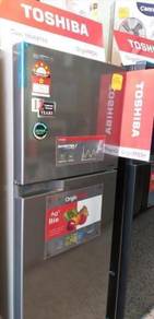 New TOSHIBA 2 door Refrigerator GR-A39MBZ D-Silver