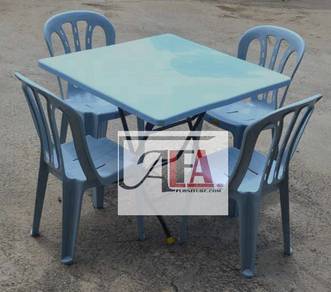 New 3x3 Meja Plastik Plastic Table lipat