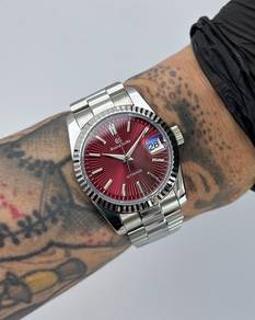 Custom Grand Seiko Mod 36mm Maroon GS (Pre-Order)