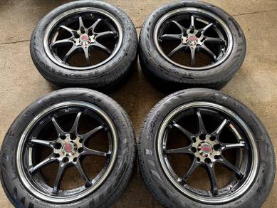 Sport rim second 15 CE28 SL siap tayar axia bezza