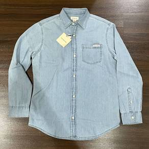Calvin Klein Classic Denim Button-Down Shirt - S