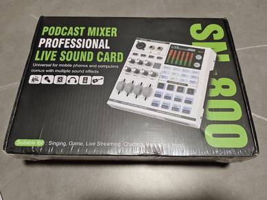 SN-800 Podcast Mixer Professional Live Sound Card: