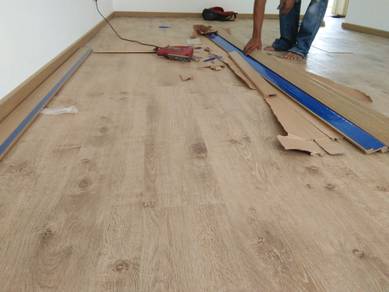 INSTALL LANTAI VINYL CORAK KAYU l 3mm thickness