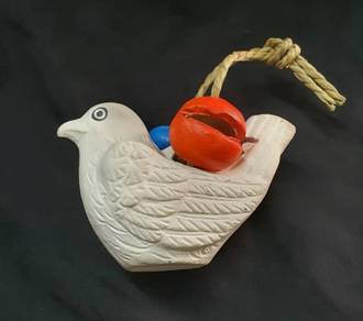 Clay doll, pigeon whistle, clay bell