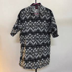 Jakel Baju Batik 4XL Black and White