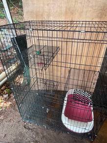 Sangkar Kucing & litter box secondhand