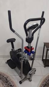 OrbiTrac Elliptical Bike with Dumbbells