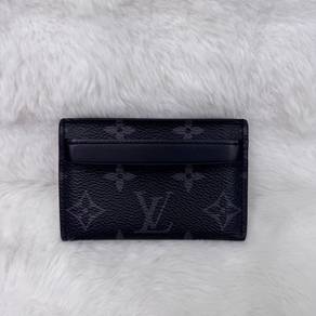 Authentic LV Double Cardholder Eclipse Monogram