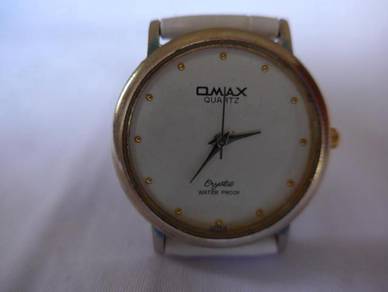 Omax Quartz White Round Dial Watch