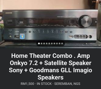 Home Theater Combo Amp Onkyo 7.2 + Satellite Spe