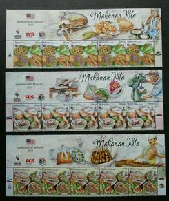 Mint Stamp Header 5sets Makanan Kita Malaysia 2019