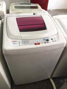 Pink Toshiba Mesin Basuh Refurbish 9kg Washer Auto