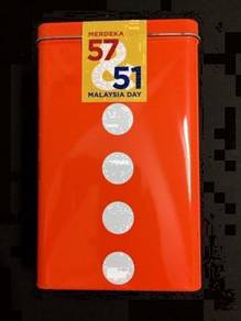 Merdeka57 Malaysia Day63 Commemorative Tin Sealed