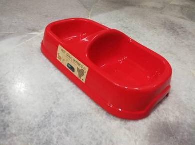 P543 Double Pet Cat Dog Rabbit Bowl Bekas Kucing