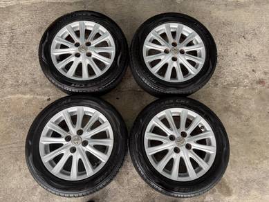 Rim original enkei toyota vios ncp93 tyr toyo 90%