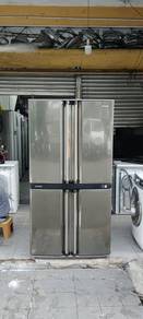 Sharp fridge refrigerator 4 doors peti sejuk
