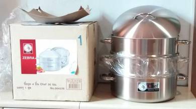 Zebra Stainless Steel Steaming Pot 36cm