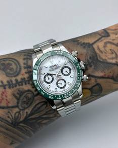 Custom Seiko Mod 39.5mm White Starbucks Daytona