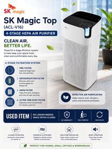 SK Magic Top ACL-V16 4-Stage HEPA Air Purifier