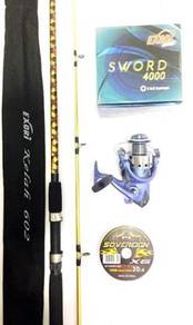 Exori kelah camouflage rod combo exori sword 4000