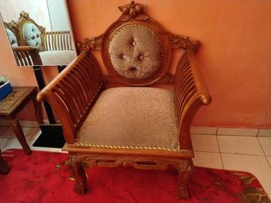 set kerusi jati