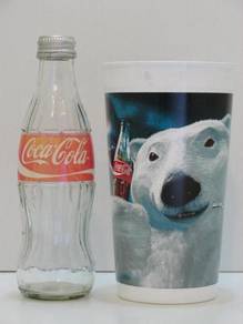 Botol Coca-Cola Coke Bottle And Cup