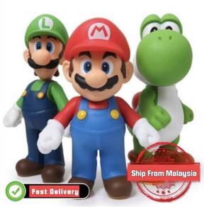 Super Mario Bros Mario Mario Bro Luigi Yoshi 3pcs