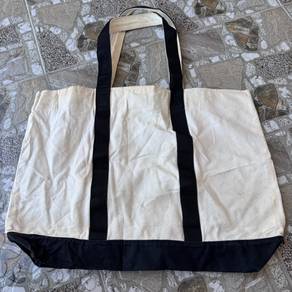 CK black canvas tote bag