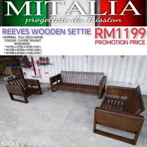 Sofa Set Solid Kayu Berkualiti | Wooden Sofa Set