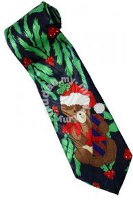 Christmas Santa Claus Xmas #30 Bear Gift Neck Tie