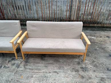 5ft Wooden Frame Sofa 3 Seater Fabric