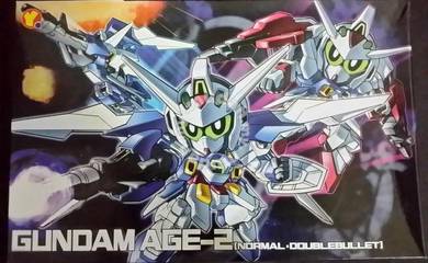 QY SD Gundam Age-2 Normal + Double Bullet Gundam