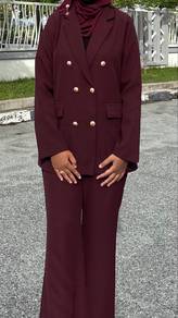 Blazer Outfit ( Burgundy ) 2XL