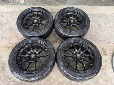 Rim ce28 gloss black 17 inch wish caldina fc fe