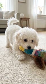 A5800 Boopable Bichon Fluffy Teddy Bear Puppy Baby