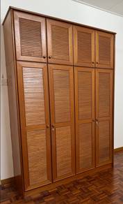 Good quality custom made wooden wardrobe x2