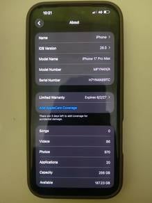 apple iphone 17 pro max 256gb