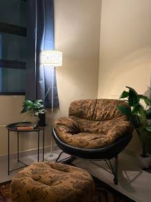 Luxury Cozy Chair with Footstool for Sale 🛋️ 🐆✨